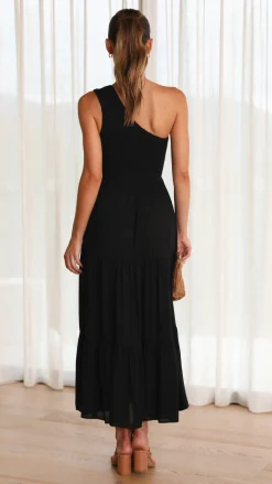 Iris Maxi Dresses|Midi^Cassy Midi Dress - Black