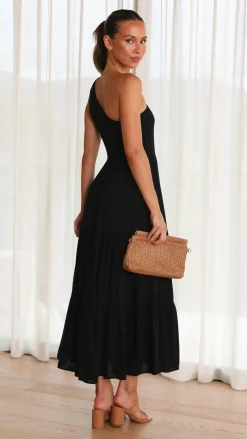 Iris Maxi Dresses|Midi^Cassy Midi Dress - Black