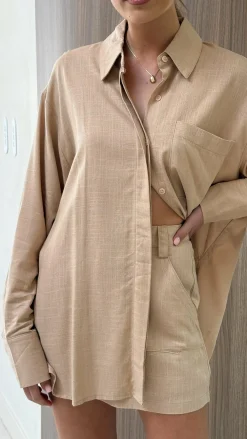 YH AND CO Sets|Bottoms^Charla Mini Skort - Mocha
