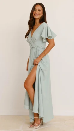 LILYWHYT Mi Amore|Dresses^Charlize Maxi Dress - Sage