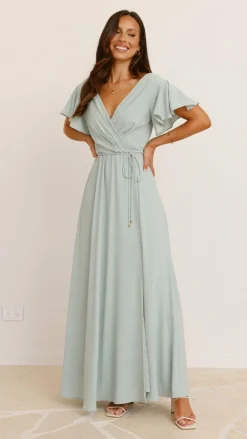 LILYWHYT Mi Amore|Dresses^Charlize Maxi Dress - Sage