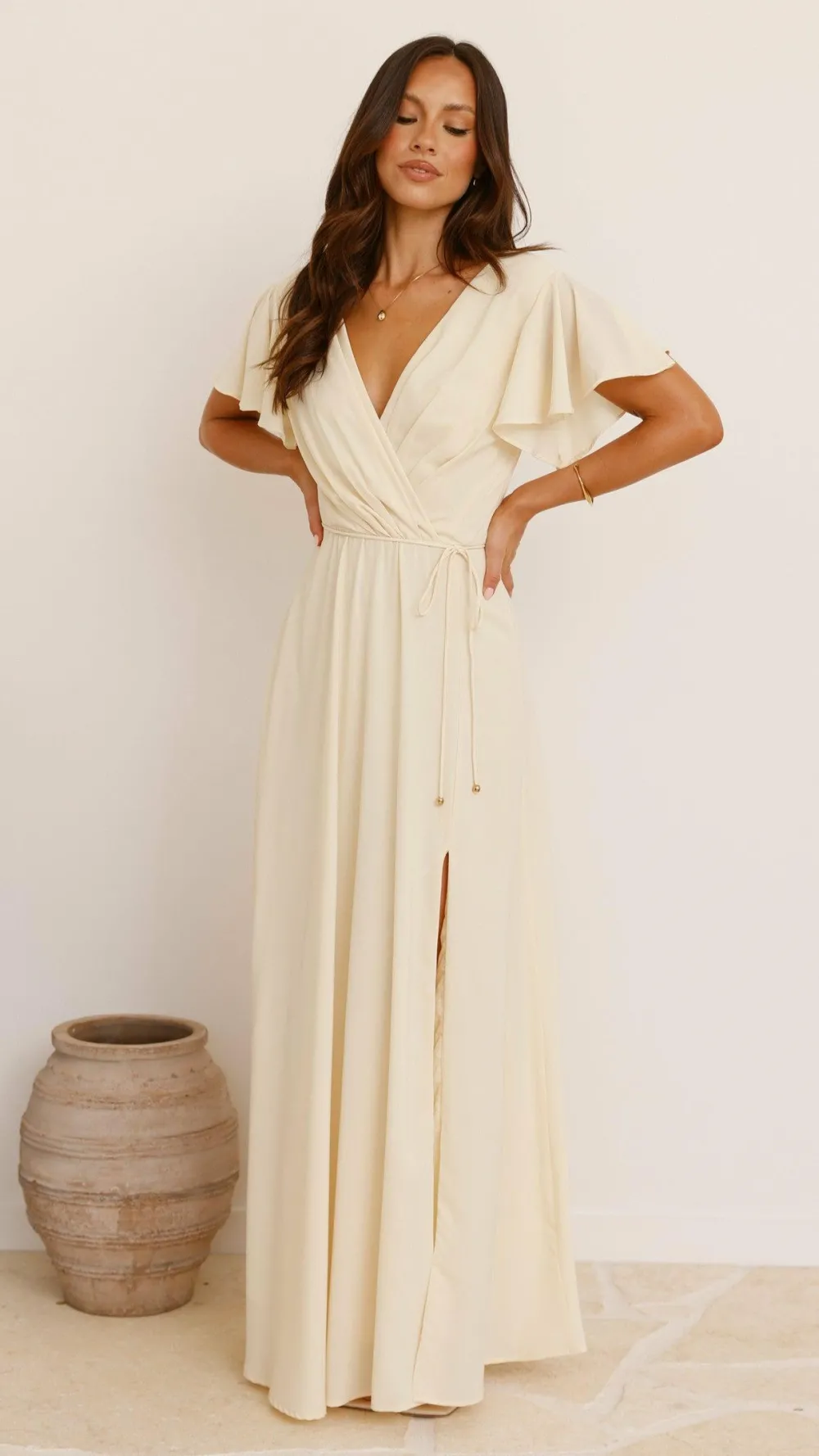 LILYWHYT Mi Amore|Dresses^Charlize Maxi Dress - Yellow