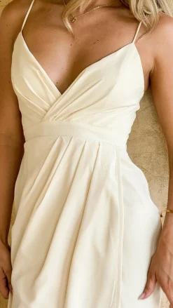 LILYWHYT Mi Amore|Dresses^Charlotte Draped Maxi Dress - Yellow