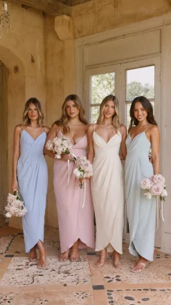 LILYWHYT Mi Amore|Dresses^Charlotte Draped Maxi Dress - Yellow