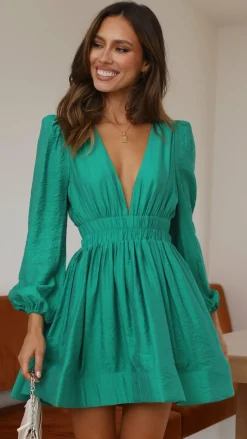 LILYWHYT Sale Dresses^Charlotte Mini Dress - Green