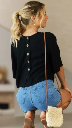 Desire Tops^Charlotte Top - Black
