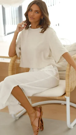Desire Tops^Charlotte Top - Natural