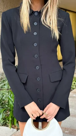 Lioness Dresses|Mini^Cheri Long Sleeve Mini Dress - Ink Black
