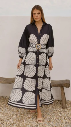 Bubblegum Dresses|Maxi^Cheyenne Long Sleeve Maxi Dress - Black