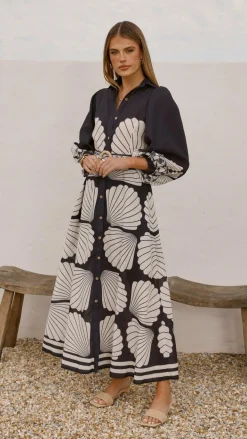 Bubblegum Dresses|Maxi^Cheyenne Long Sleeve Maxi Dress - Black