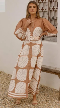 Bubblegum Dresses|Maxi^Cheyenne Long Sleeve Maxi Dress - Siena