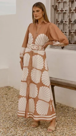 Bubblegum Dresses|Maxi^Cheyenne Long Sleeve Maxi Dress - Siena