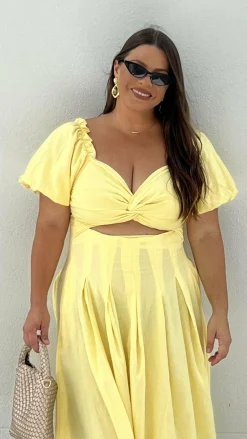 Pink Diamond Sale Dresses^Christina Maxi Dress - Lemon