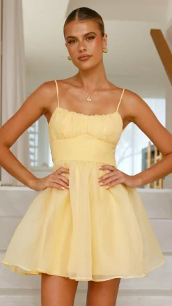 SASHA (BNE) Sale Dresses^Ciele Mini Dress - Lemon