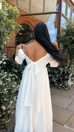 Pink Diamond Dresses|Midi^Cierra Midi Dress - White