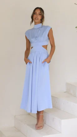 YH AND CO Sale Dresses^Cindie Midi Dress - Blue
