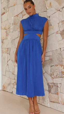 YH AND CO Sale Dresses|Polo^Cindie Midi Dress - Cobalt Blue