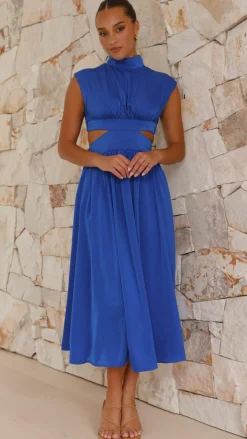YH AND CO Sale Dresses|Polo^Cindie Midi Dress - Cobalt Blue