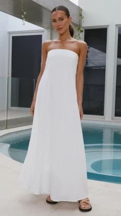 By Frankie Dresses|Maxi^Connie Maxi Dress - White