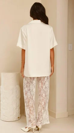 IDS Sets|Tops^Courtney Button Up Shirt - Cream