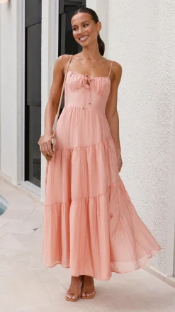 LILYWHYT Dresses|Maxi^Cove Maxi Dress - Apricot
