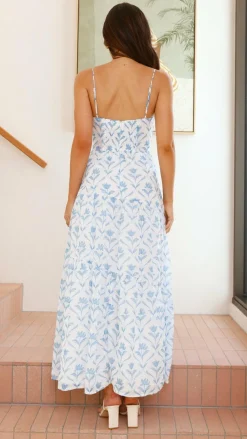 LILYWHYT Sale Dresses^Cove Maxi Dress - Blue Floral