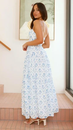 LILYWHYT Sale Dresses^Cove Maxi Dress - Blue Floral