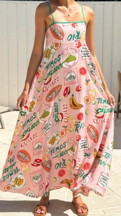 Shareen Dresses|Maxi^Cruise Maxi Dress - Rio Pink