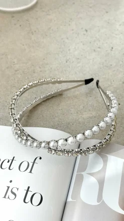 Angel Whisper Fascinators|Hair Accessories^Daley Headband - Pearl
