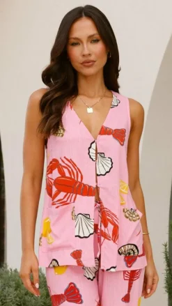 Fashion Allied Tops^Dali Top - Shell Lover Print
