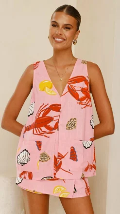 Fashion Allied Tops^Dali Top - Shell Lover Print