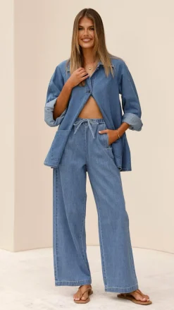 Fashion Allied The Denim Edit|Bottoms^Darby Pant - Mid Blue Denim
