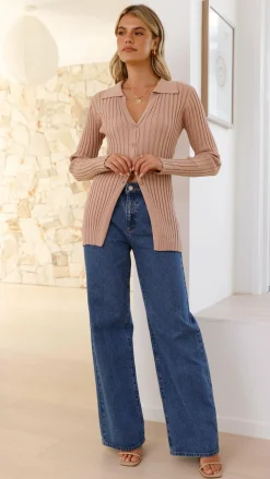 Fashion Allied Knit Tops|Knitwear^Darcy Knit Top - Mocha