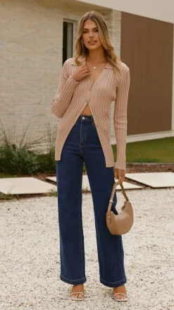 Fashion Allied Knit Tops|Knitwear^Darcy Knit Top - Mocha
