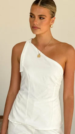 Burans Polo^Darcy Top - White