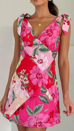 LILYWHYT Dresses|Mini^Delilah Mini Dress - Pink Floral Print