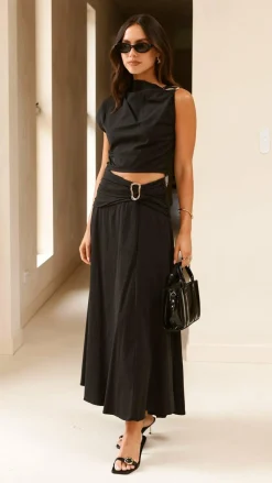 Fashion Allied Sets|Tops^Delphine Top - Black