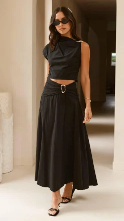 Fashion Allied Sets|Tops^Delphine Top - Black