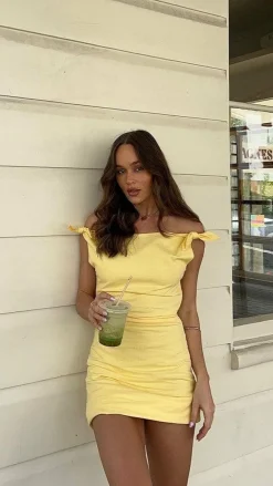 Main St Dresses|Mini^Ebbe Mini Dress - Lemon