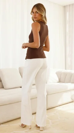 By Frankie Knit Tops|Knitwear^Edie Top - Chocolate