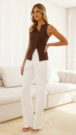 By Frankie Knit Tops|Knitwear^Edie Top - Chocolate
