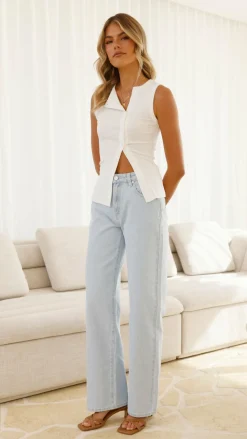 By Frankie Knit Tops|Knitwear^Edie Top - Coconut