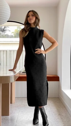 Main St Knit Dresses|Knitwear^Eleanor Knit Dress - Black