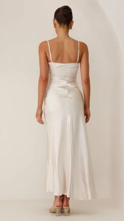 Alive Girl Sale Evening|Sale Dresses^Elsa Midi Dress - Champagne