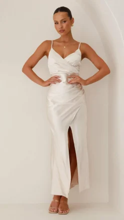 Alive Girl Sale Evening|Sale Dresses^Elsa Midi Dress - Champagne