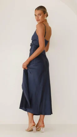 Alive Girl Sale Dresses^Elsa Midi Dress - Navy