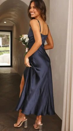 Alive Girl Sale Dresses^Elsa Midi Dress - Navy