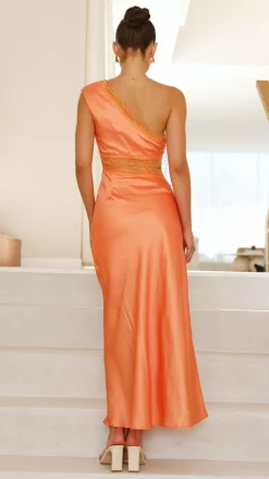 SASHA (BNE) Sale Dresses^Emily One Shoulder Maxi Dress - Orange / Pink