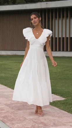 LILYWHYT Dresses|Maxi^Emma Maxi Dress - White