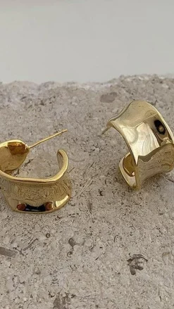 Your Accessory Shop Earrings|Hen'S Collection^Erin Hoop Earrings - Gold